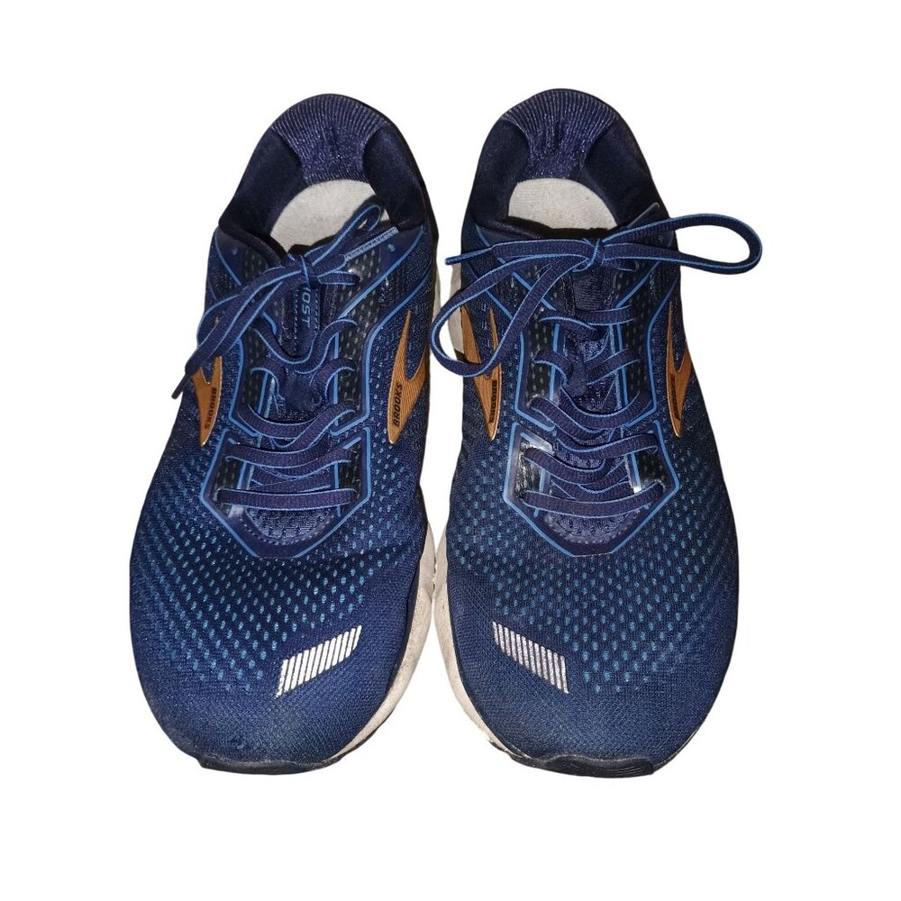 Brooks Mens‎ Running Shoes Size 11 GTS 21 Blue Orange Mesh Lightweight